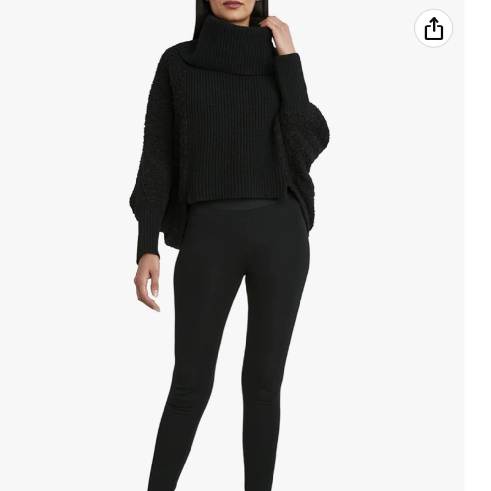 BCBGMAXAZRIA Women's Long Sleeve Sweater with Thick Turtleneck Size XXS